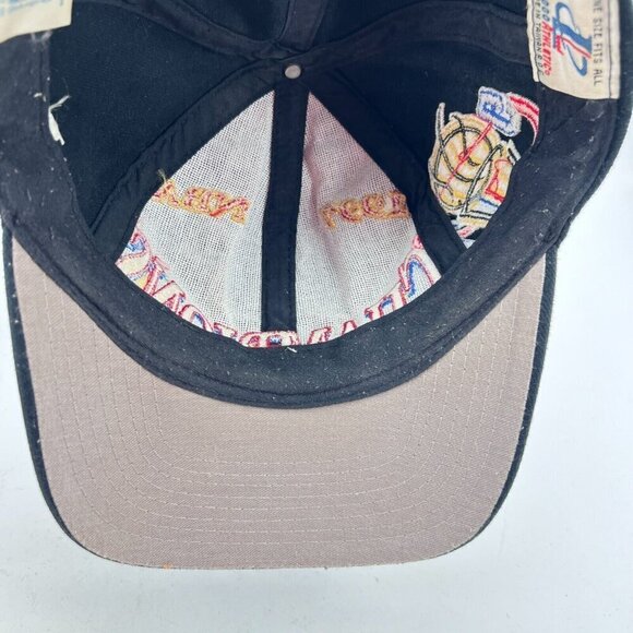 Chicago Bulls Champion Logo Athletic NBA One Size Fits All Black Snapback Hat - Picture 8 of 11